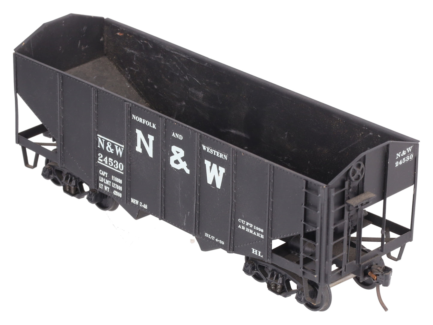 O Scale BRASS Custom N&W Hopper #24530 (2 Rail)