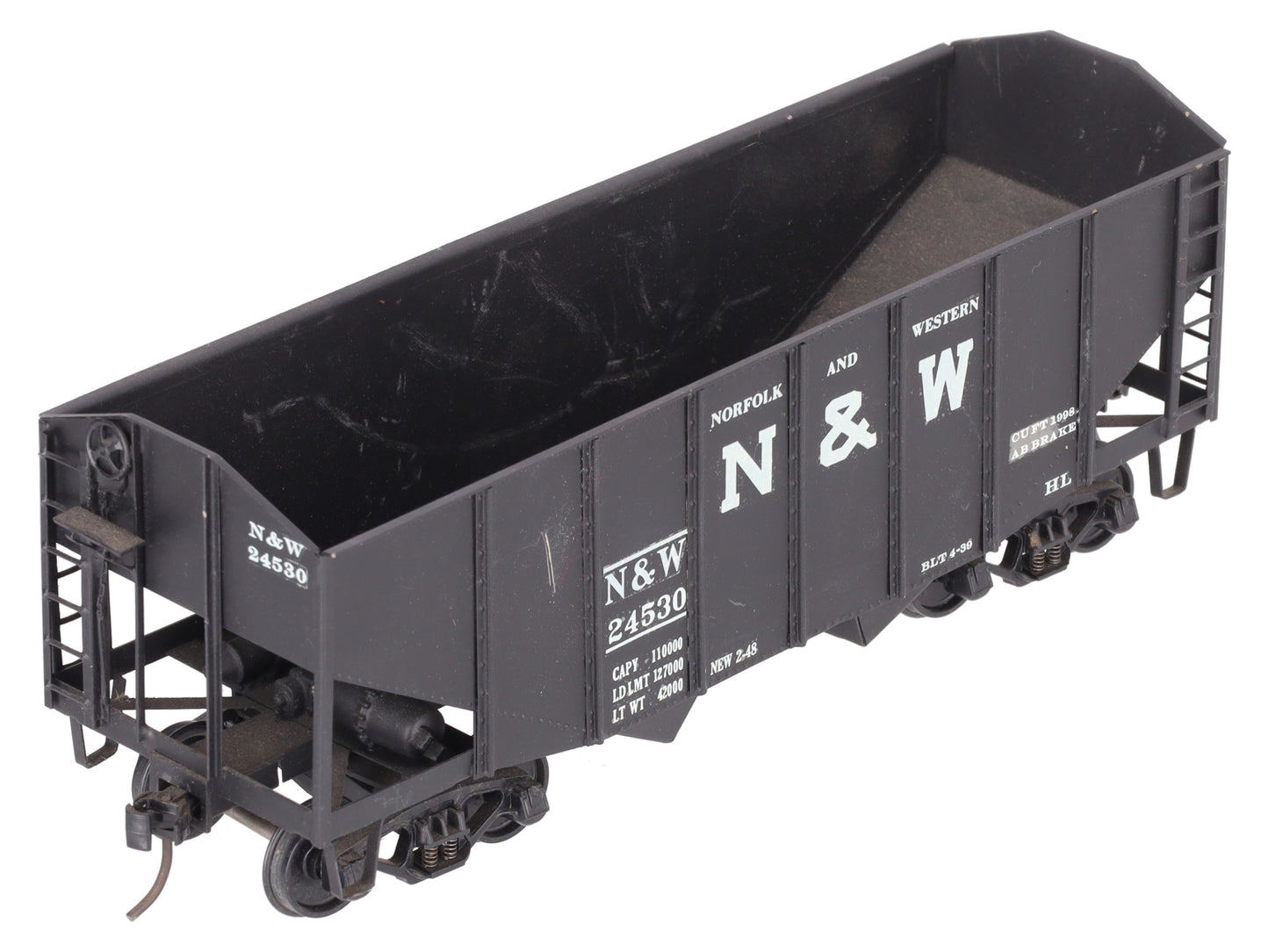 O Scale BRASS Custom N&W Hopper #24530 (2 Rail)