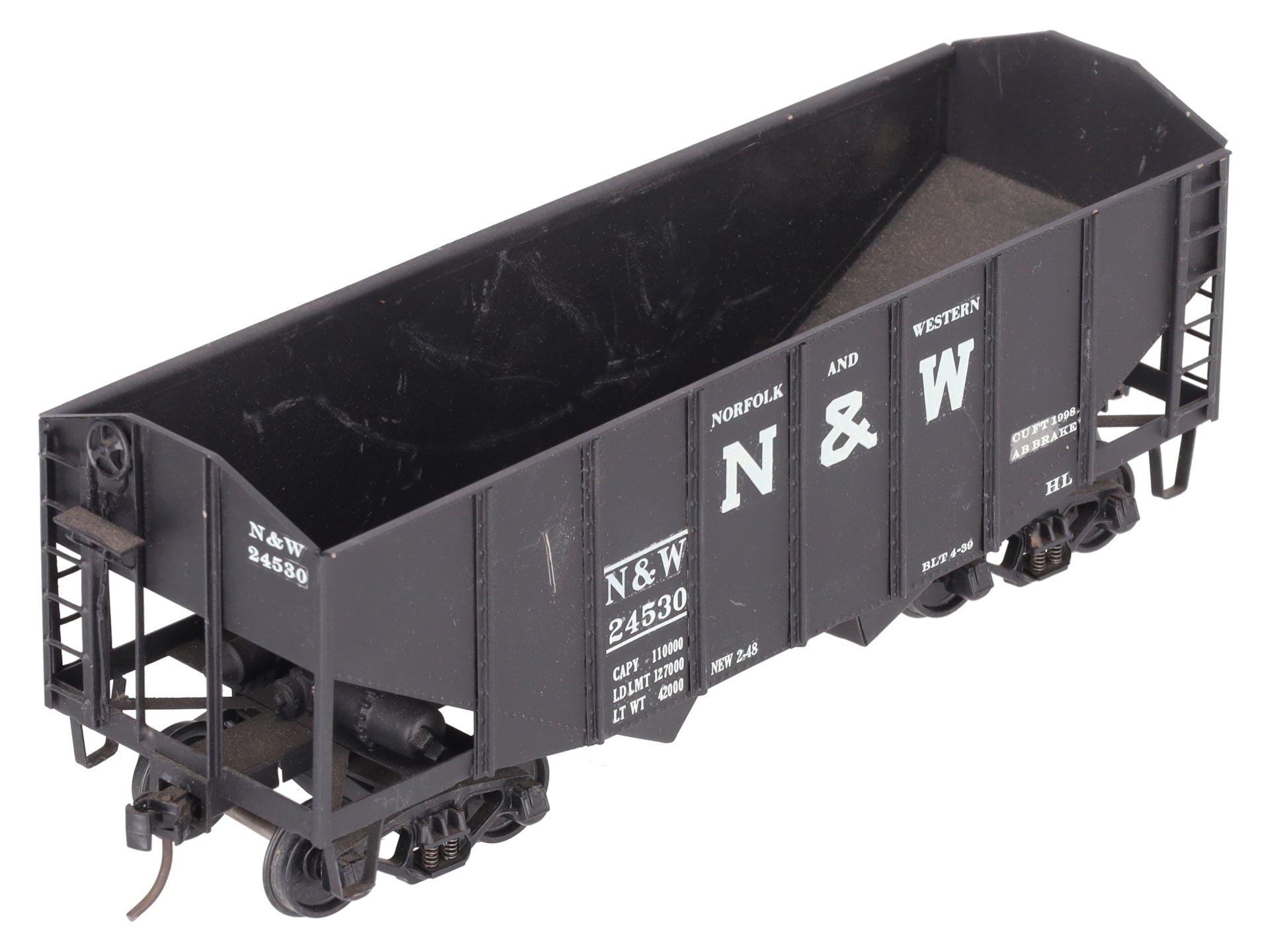 O Scale BRASS Custom N&W Hopper #24530 (2 Rail)