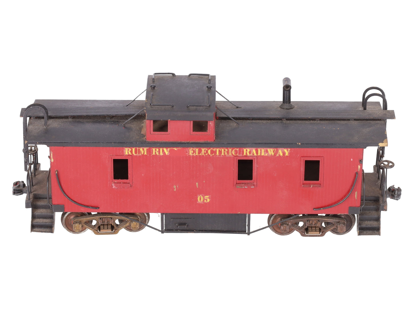 O Scale BRASS Custom Painted Caboose (2 Rail)