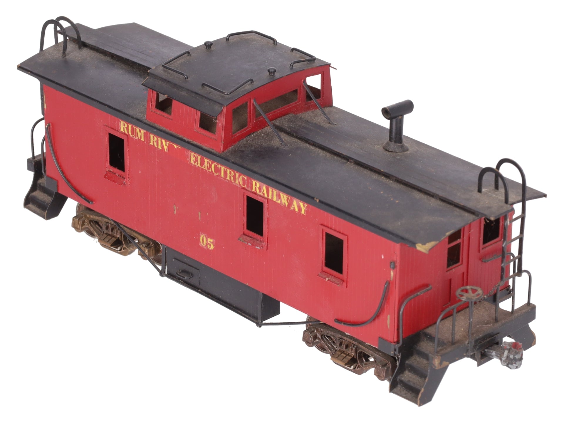 O Scale BRASS Custom Painted Caboose (2 Rail)