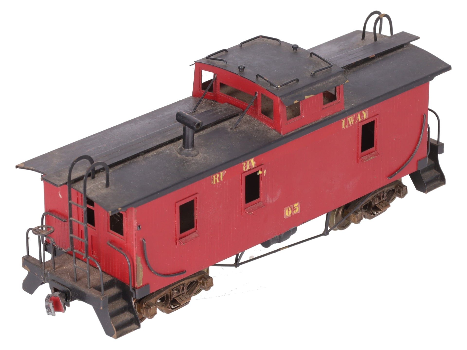 O Scale BRASS Custom Painted Caboose (2 Rail)