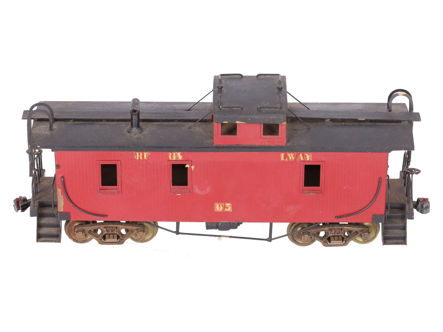 O Scale BRASS Custom Painted Caboose (2 Rail)