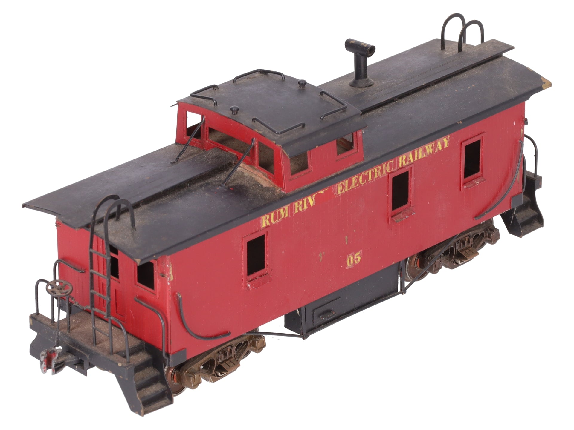 O Scale BRASS Custom Painted Caboose (2 Rail)