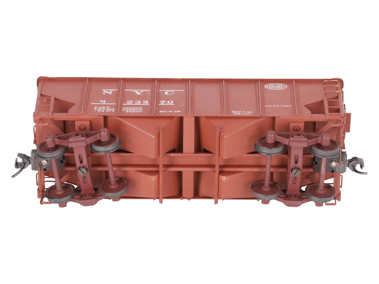 O Scale BRASS Custom NYC Hopper #823570 (2 Rail)