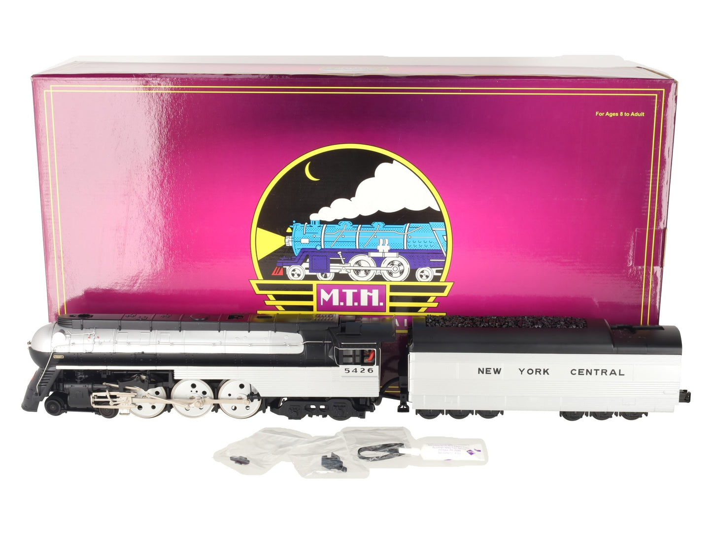 MTH 20-3105-1 O Gauge NYC 4-6-4 Empire Steam Locomotive & Tender w/PS2 #5426 EX/Box