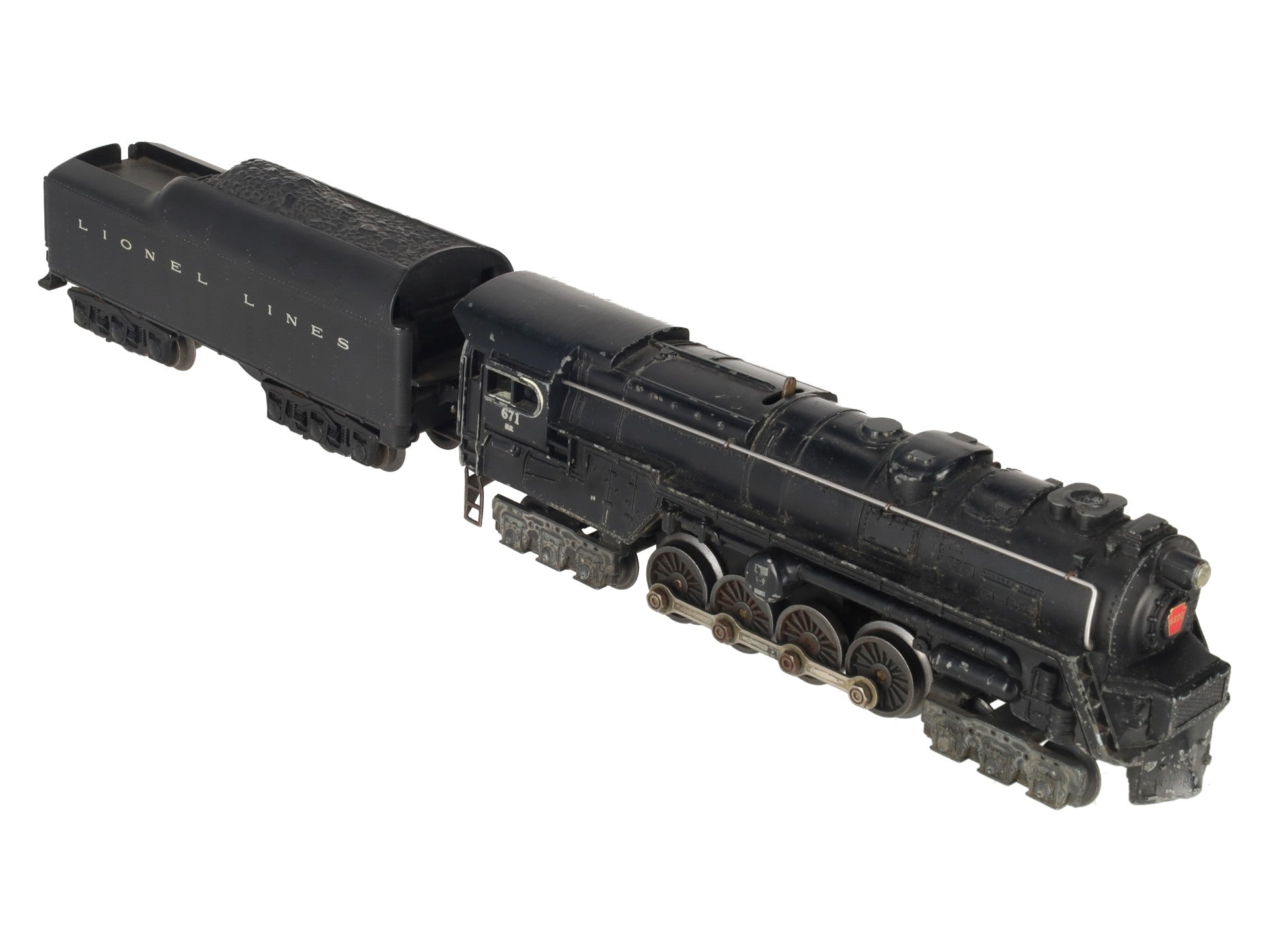 Lionel 671 Vintage O 6-8-6 Die-Cast Steam Turbine Locomotive with 2671W Tender VG