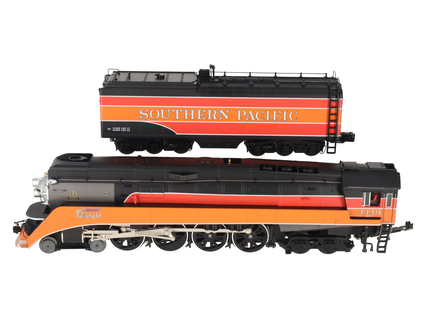 MTH 20-3484-1 SP 4-8-4 GS-4 Steam Engine w/P-S 3.0 Hi-Rail Wheels #4449
