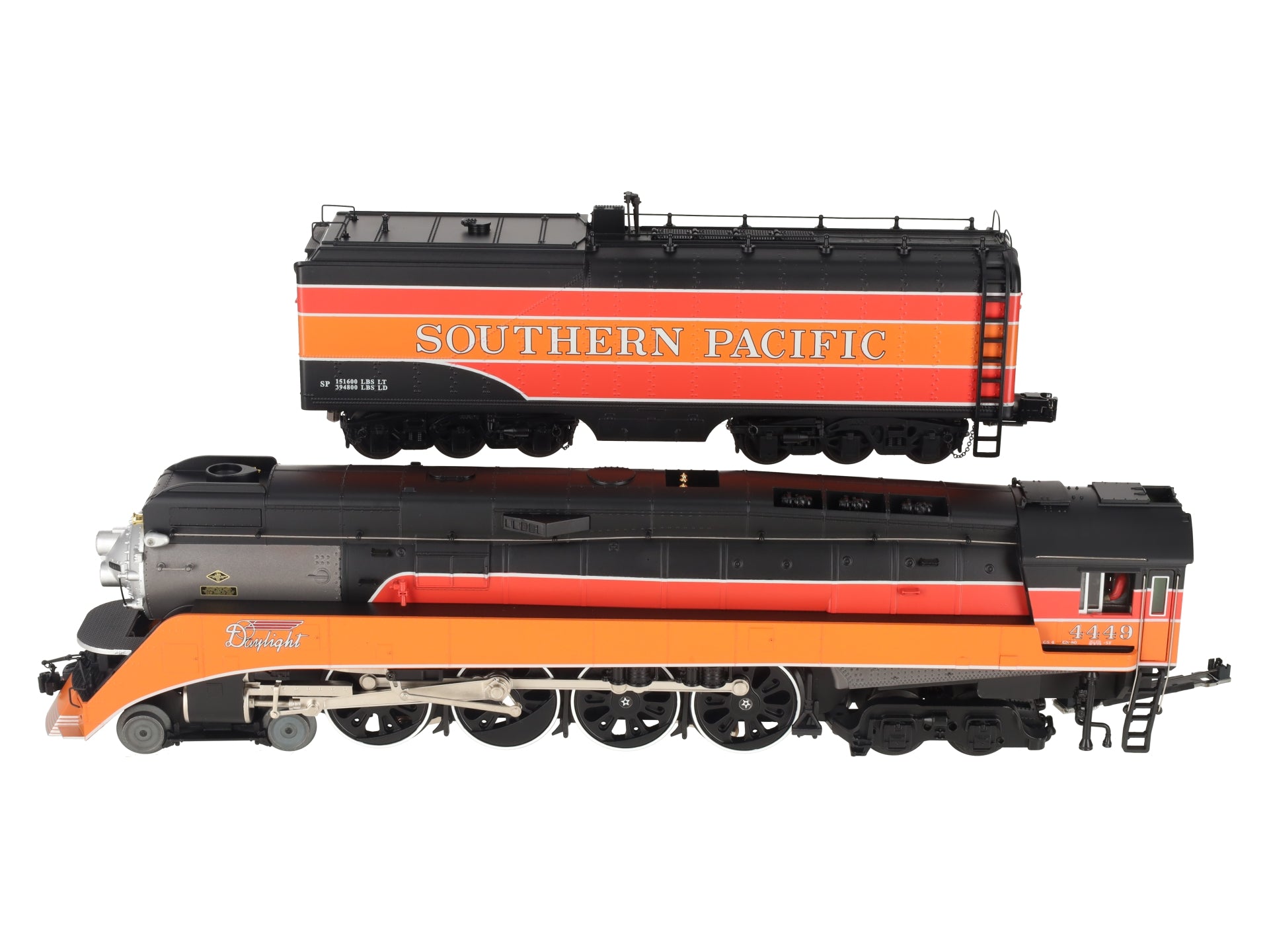 MTH 20-3484-1 SP 4-8-4 GS-4 Steam Engine w/P-S 3.0 Hi-Rail Wheels #4449