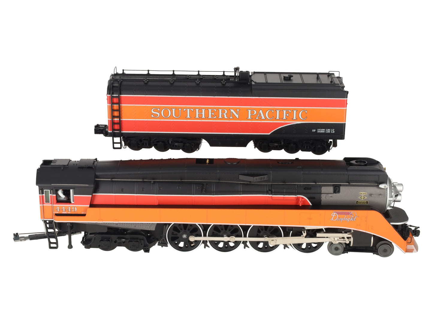 MTH 20-3484-1 SP 4-8-4 GS-4 Steam Engine w/P-S 3.0 Hi-Rail Wheels #4449