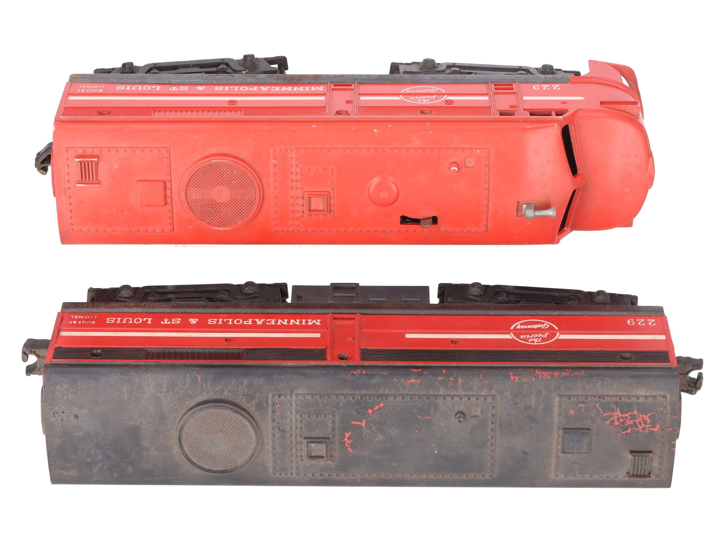 Lionel 229 Vintage O Minneapolis & St. Louis AB Diesel Locomotive Set VG