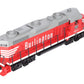 MTH 30-2405-1 Burlington GP-20 Diesel Engine with Proto-Sound 2.0 #2041 EX/Box