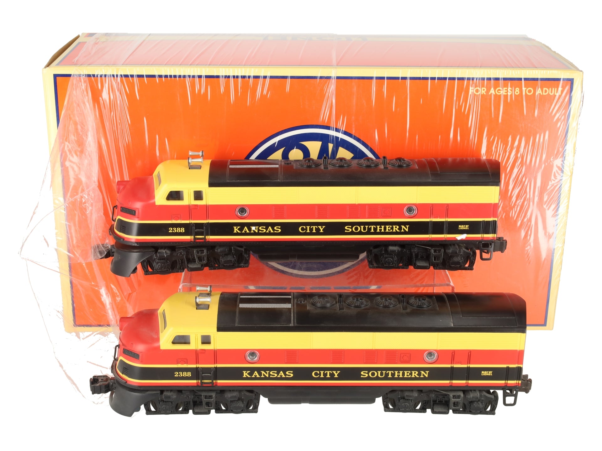 Lionel 6-14500 O Gauge KCS F3 AA Diesel Locomotive Set #2388 with Command EX/Box