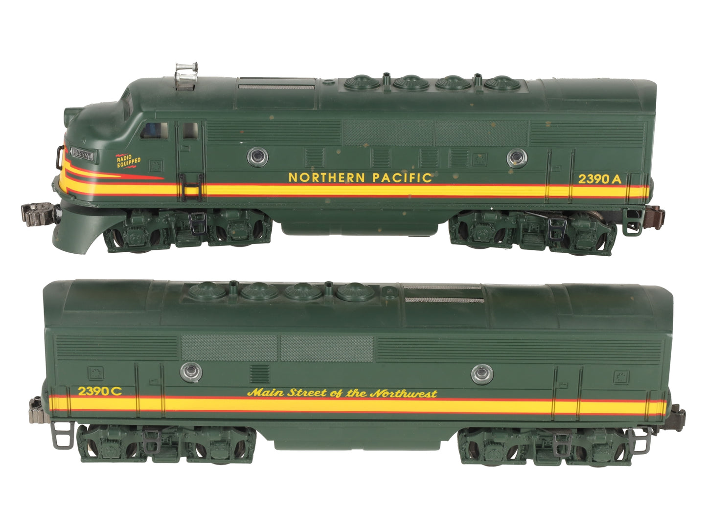 Lionel 6-18131 Northern Pacific F3 AB Diesel Loco Set w/Railsounds #2390A/2390C EX/Box