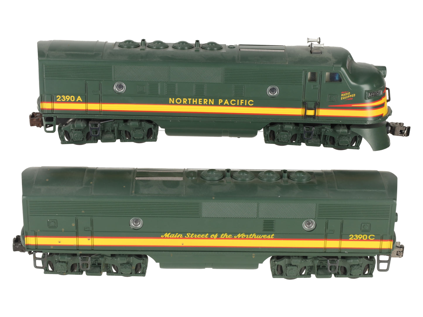 Lionel 6-18131 Northern Pacific F3 AB Diesel Loco Set w/Railsounds #2390A/2390C EX/Box