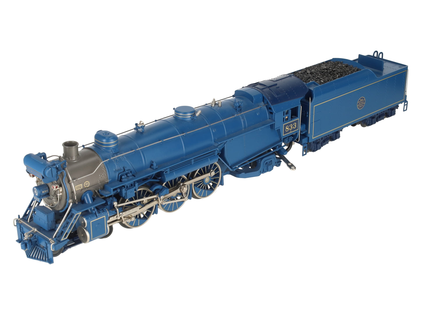 MTH 20-3028 O Gauge Blue Comet Steam Locomotive & Tender #833 EX/Box