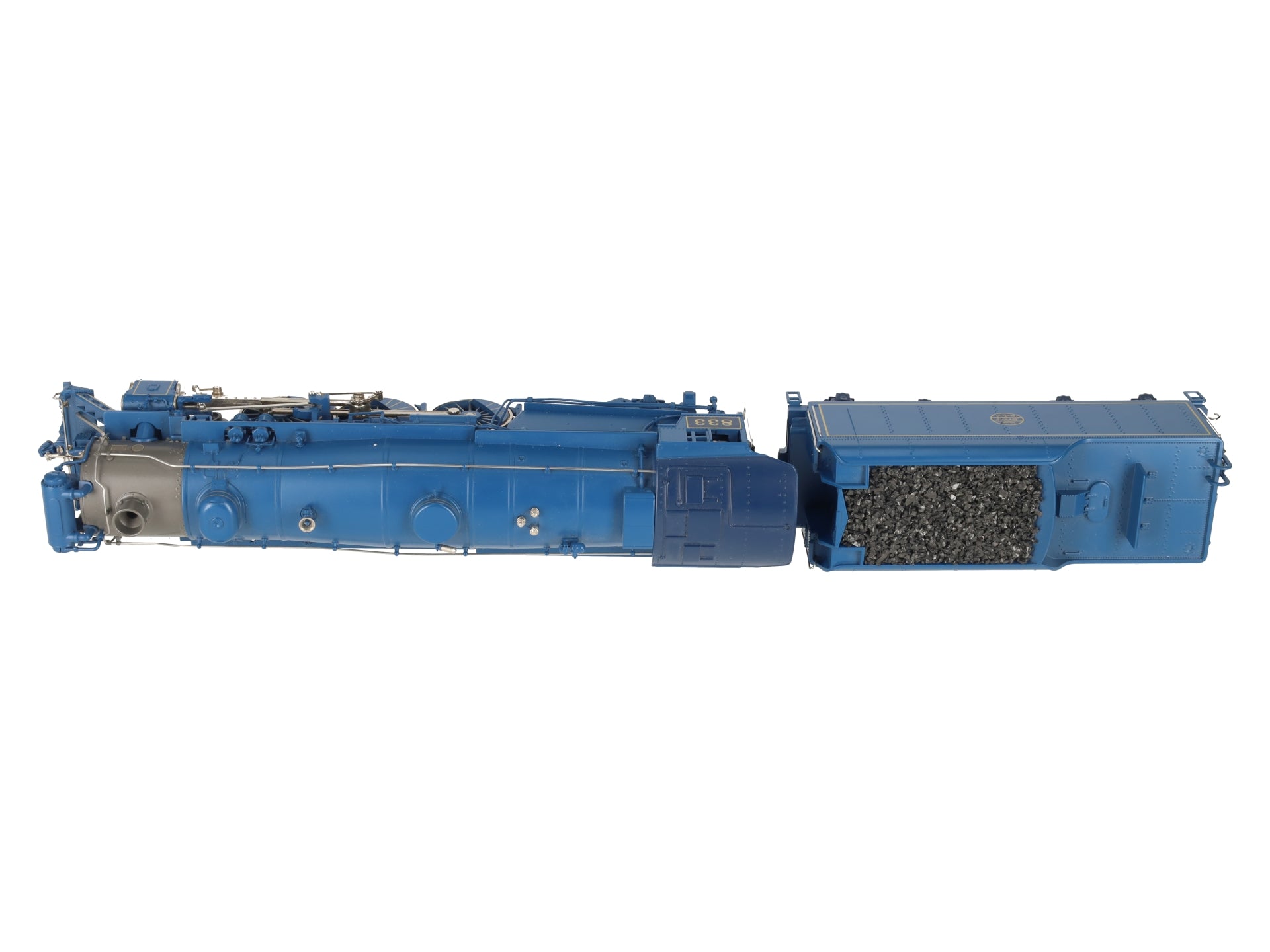 MTH 20-3028 O Gauge Blue Comet Steam Locomotive & Tender #833 EX/Box