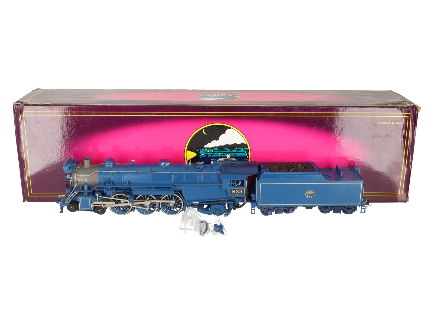 MTH 20-3028 O Gauge Blue Comet Steam Locomotive & Tender #833 EX/Box