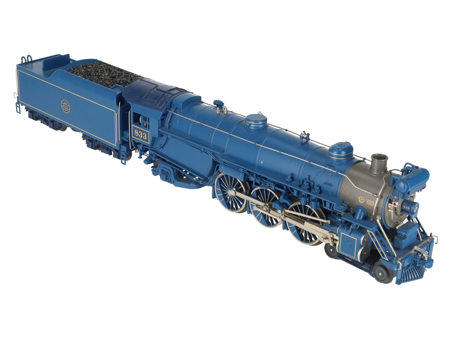MTH 20-3028 O Gauge Blue Comet Steam Locomotive & Tender #833 EX/Box