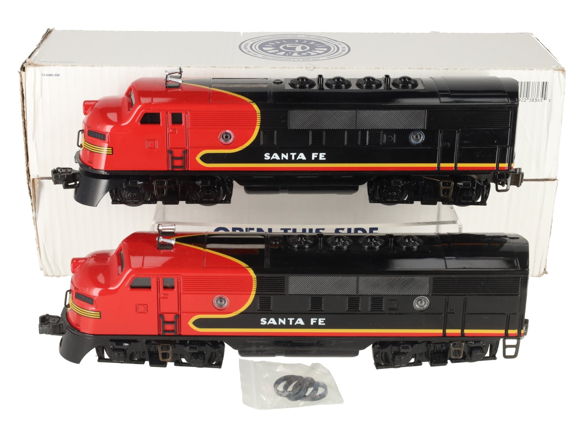 Lionel 6-38365 Santa Fe Black Bonnet F-3 AA Diesel Locomotive Set #2333P/2333T EX/Box