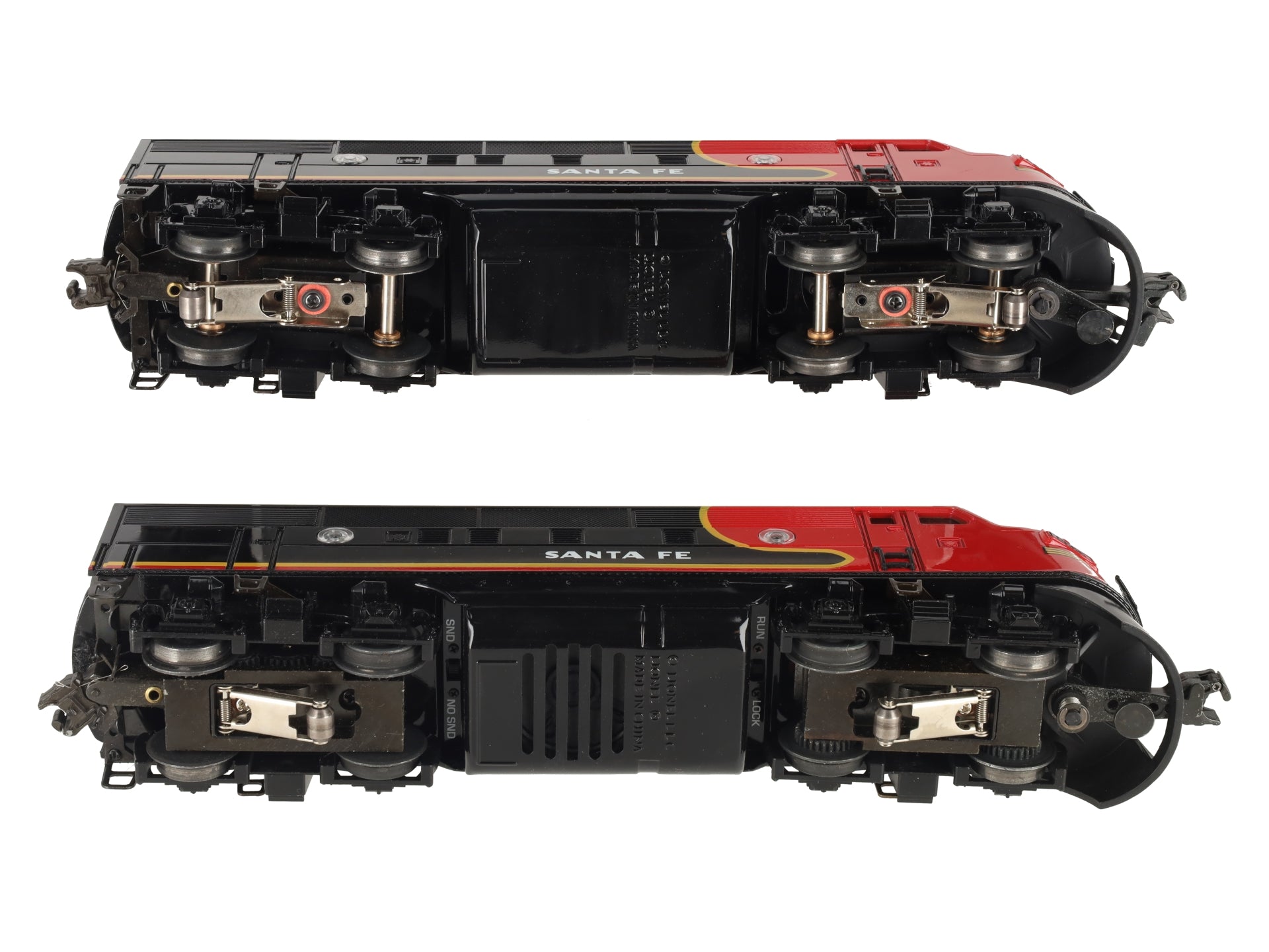 Lionel 6-38365 Santa Fe Black Bonnet F-3 AA Diesel Locomotive Set #2333P/2333T
