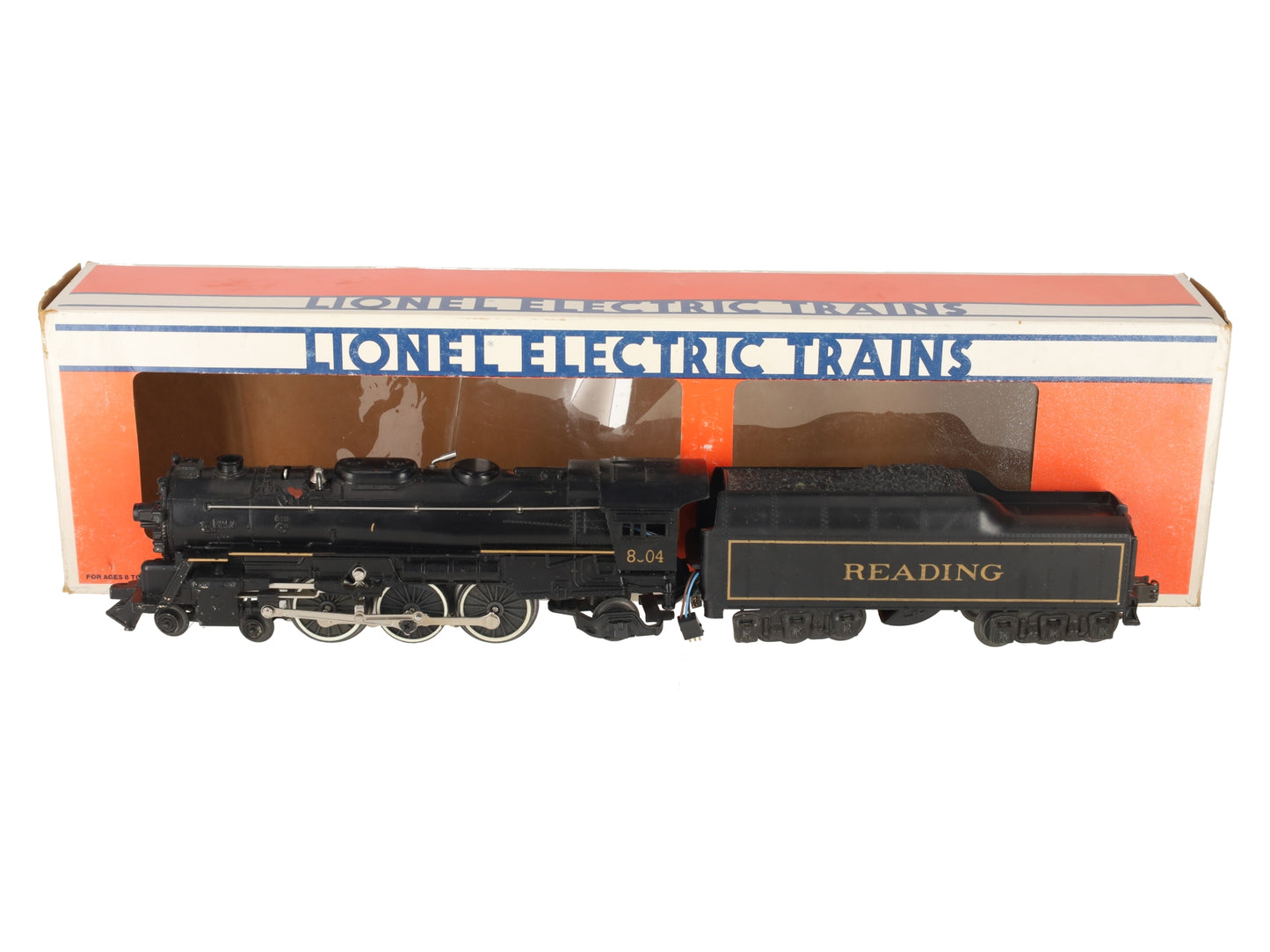 Lionel 6-18004 Reading 4-6-2 Steam Locomotive & Tender #8004 VG/Box