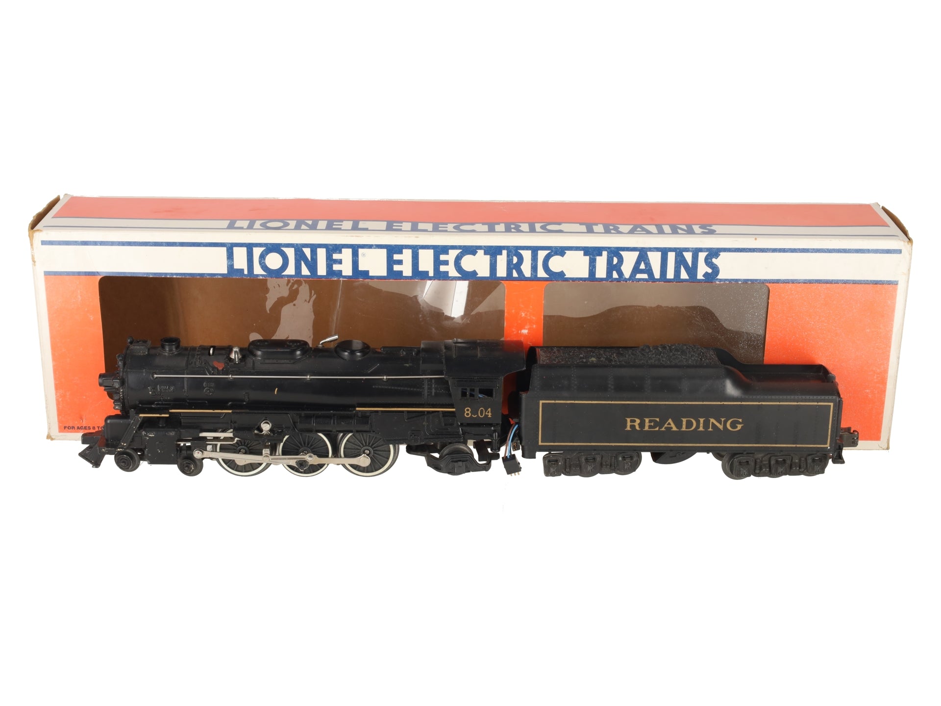 Lionel 6-18004 Reading 4-6-2 Steam Locomotive & Tender #8004 VG/Box