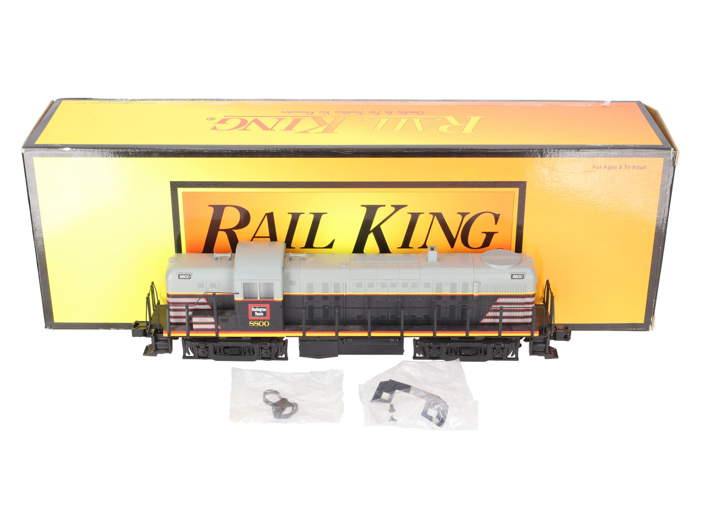 MTH 30-2409-1 Burlington RS-3 Diesel Engine w/PS2 #8800 EX/Box