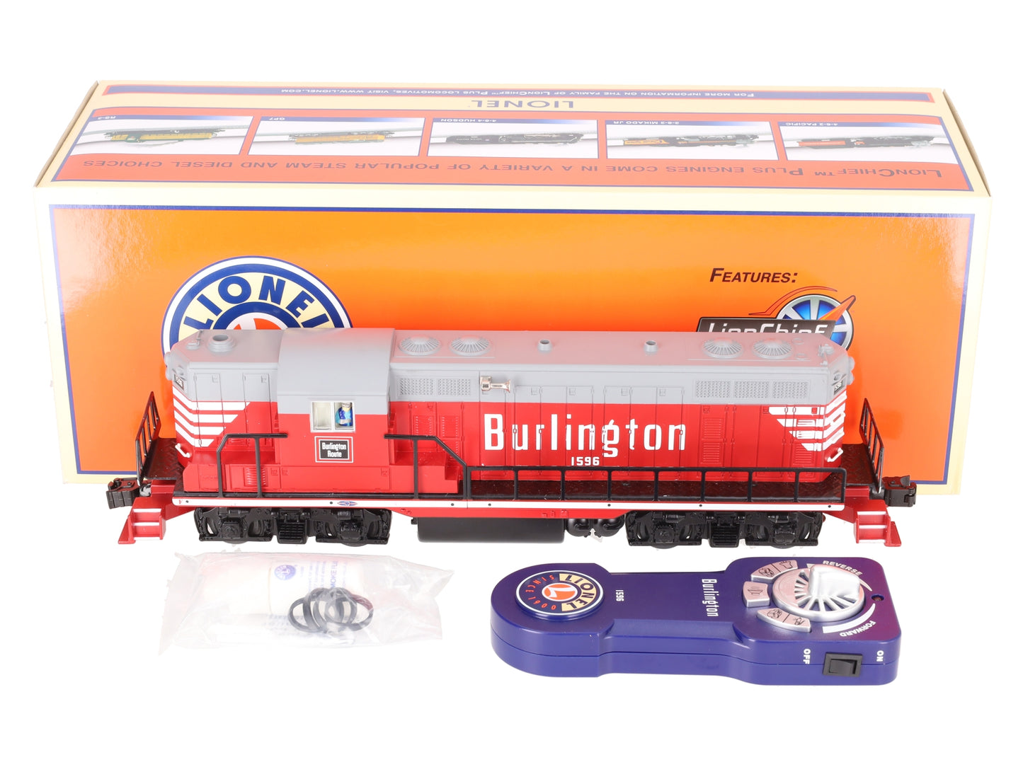 Lionel 6-38827 CB&Q LionChief Plus GP-7 Diesel Locomotive #1596 EX/Box