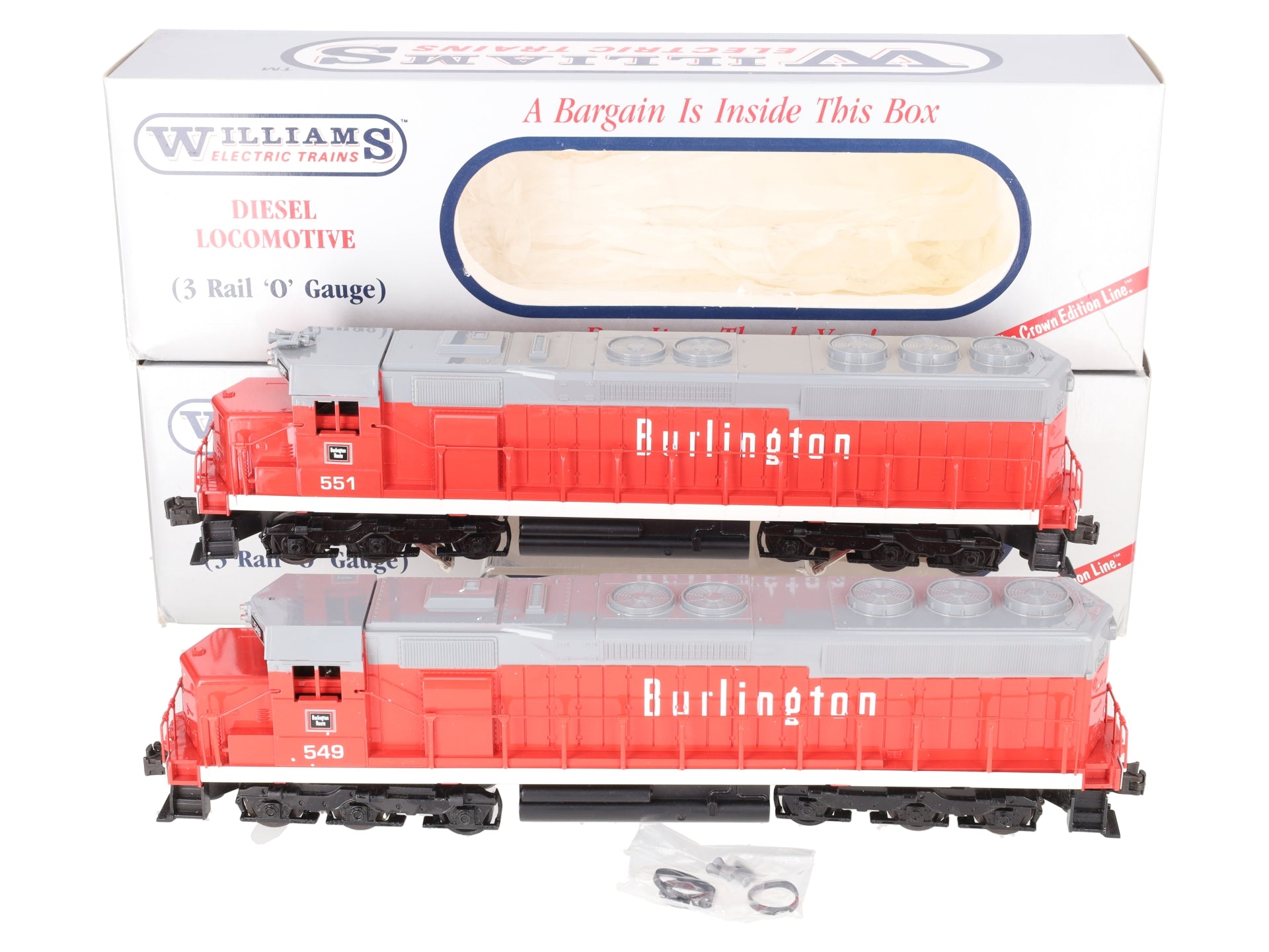 Williams SD205S Burlington SD-45 Diesel AA w/Horn VG/Box