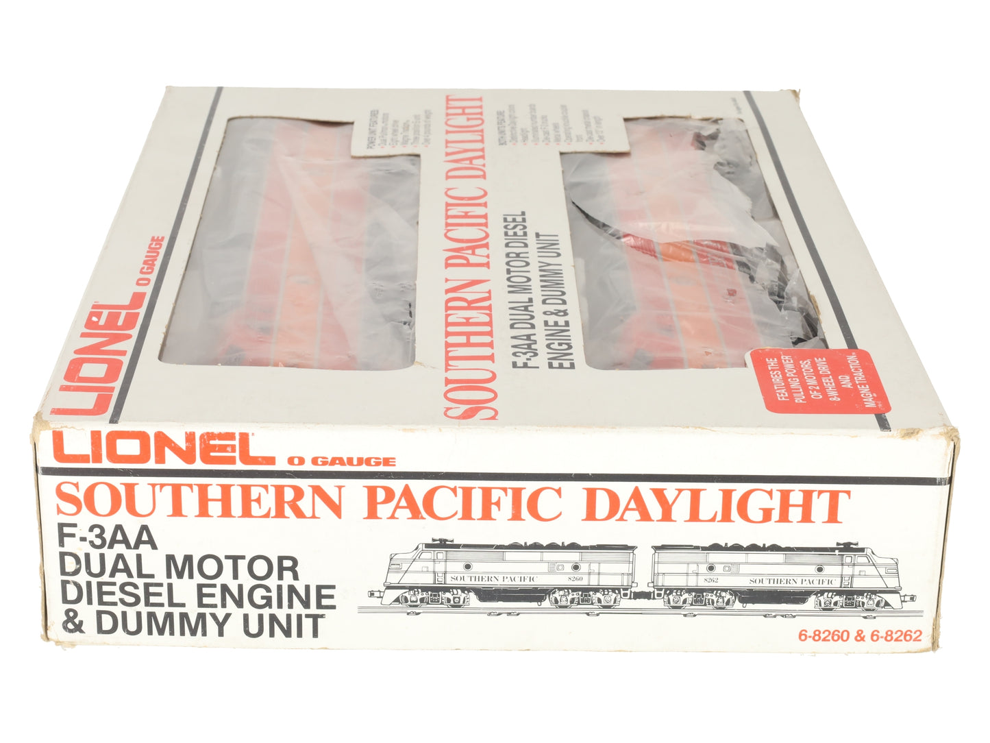 Lionel 6-8260 O Gauge Southern Pacific F3 AA Diesel Locomotive Set #8260/8262 EX/Box
