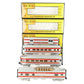 MTH 30-6103 O Santa Fe RailKing O-27 Streamlined Passenger Car Set (Set of 4) LN/Box
