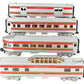 MTH 30-6103 O Santa Fe RailKing O-27 Streamlined Passenger Car Set (Set of 4) LN/Box