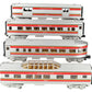 MTH 30-6103 O Santa Fe RailKing O-27 Streamlined Passenger Car Set (Set of 4) LN/Box