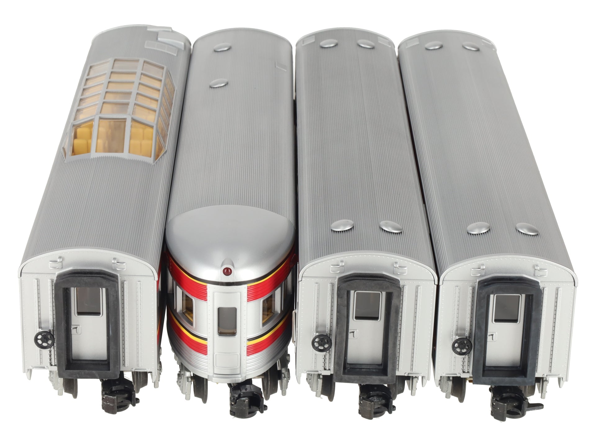 MTH 30-6103 O Santa Fe RailKing O-27 Streamlined Passenger Car Set (Set of 4) LN/Box