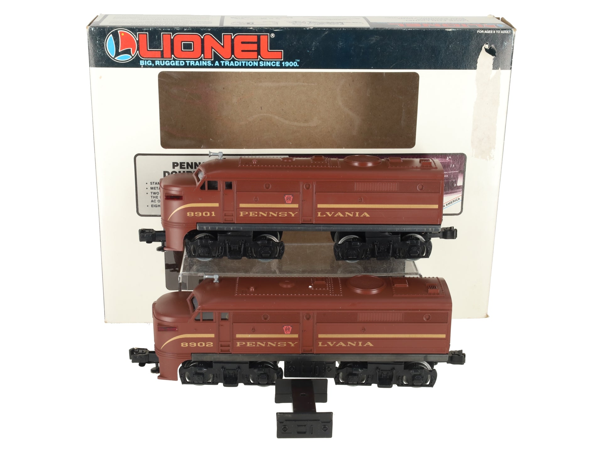 Lionel 6-18901 O Gauge Pennsylvania AA Alco Diesel Locomotive Set #8901/8902 VG/Box