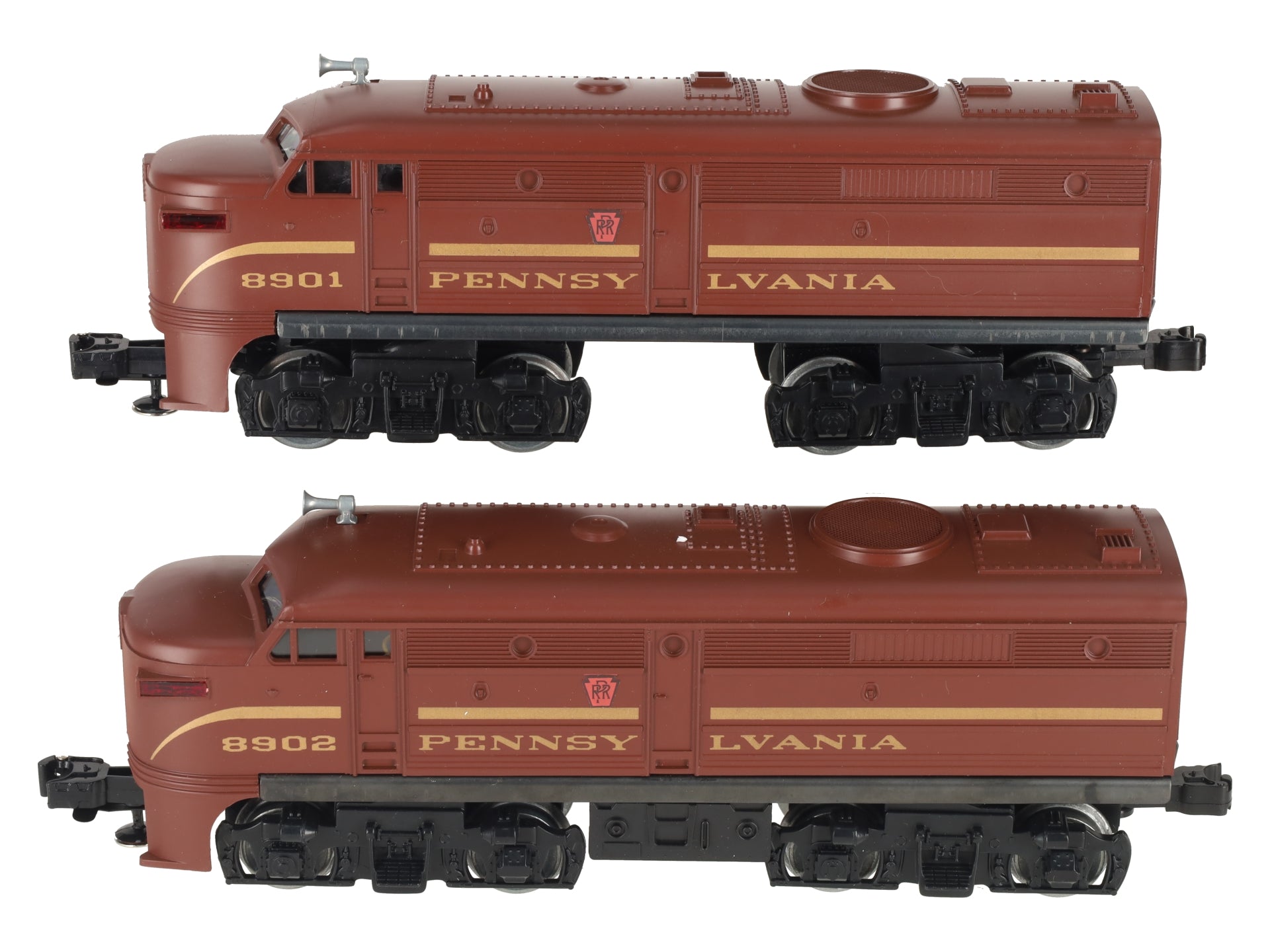 Lionel 6-18901 O Gauge Pennsylvania AA Alco Diesel Locomotive Set #8901/8902 VG/Box