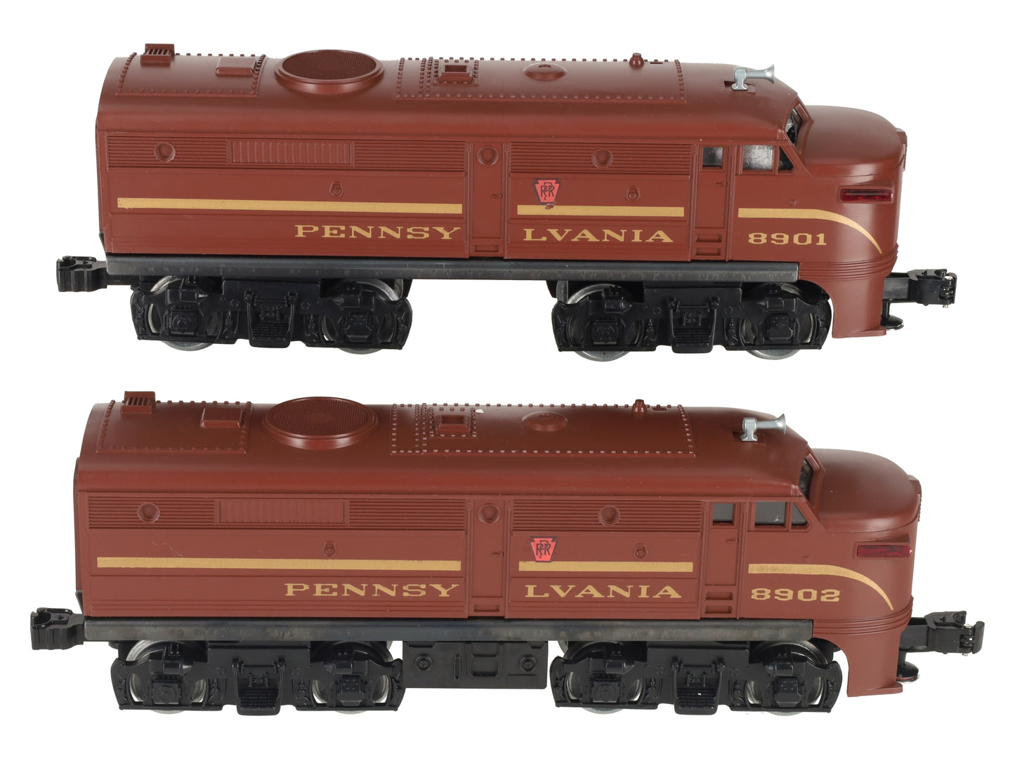 Lionel 6-18901 O Gauge Pennsylvania AA Alco Diesel Locomotive Set #8901/8902 VG/Box