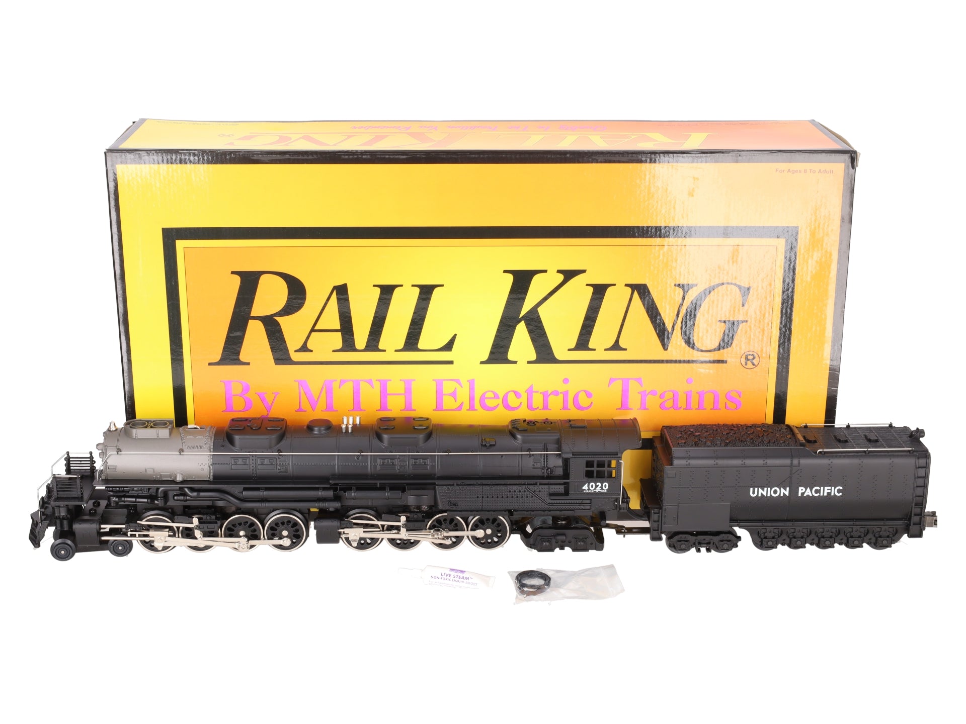 MTH 30-1129-1 O Gauge UP 4-8-8-4 Big Boy Steam Loco & Tender w/PS1 #4020 EX/Box