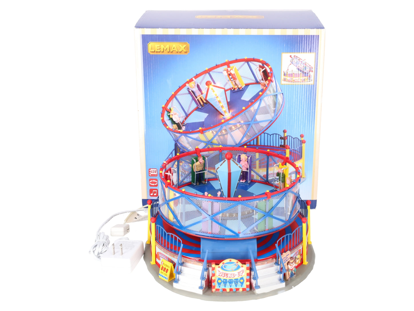 Lemax 24483 Round Up Carnival Ride EX/Box
