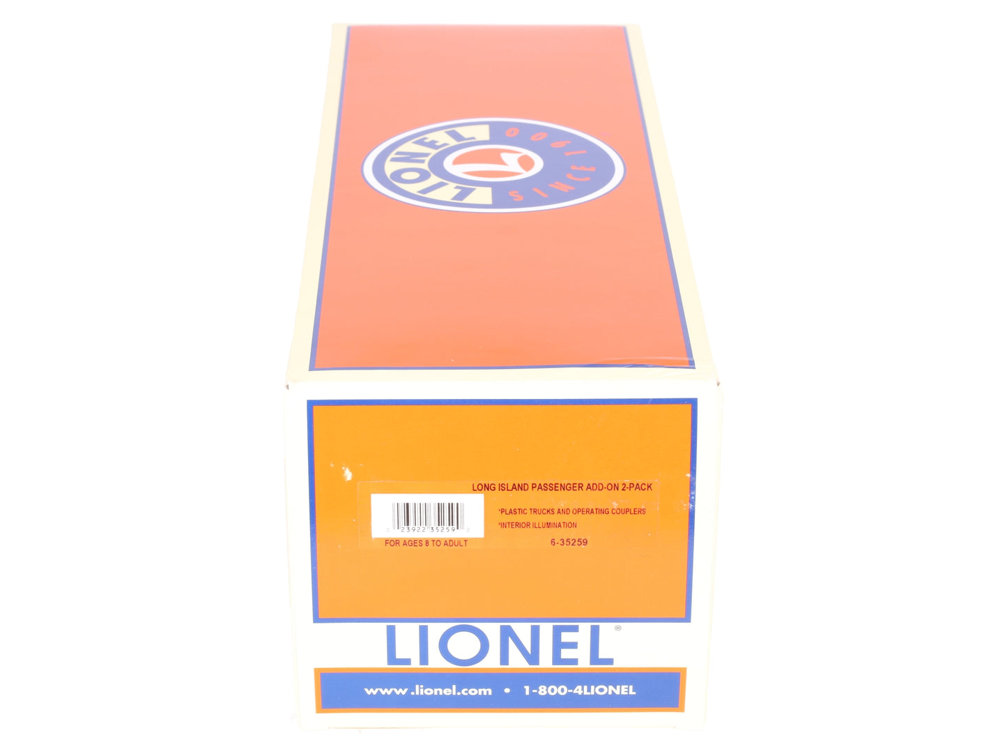 Lionel 6-35259 O Gauge Long Island Streamlined Passenger Cars 2-Pack LN/Box