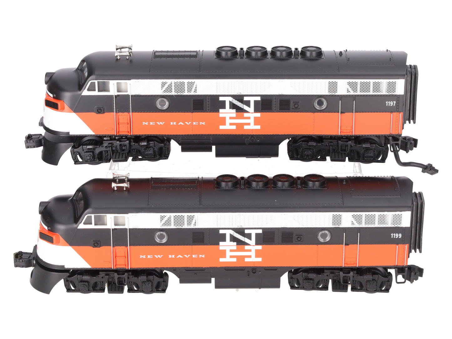MTH MT-2089LP O New Haven EMD F-3 AA Diesel Set w/PS1 #1199 LN/Box