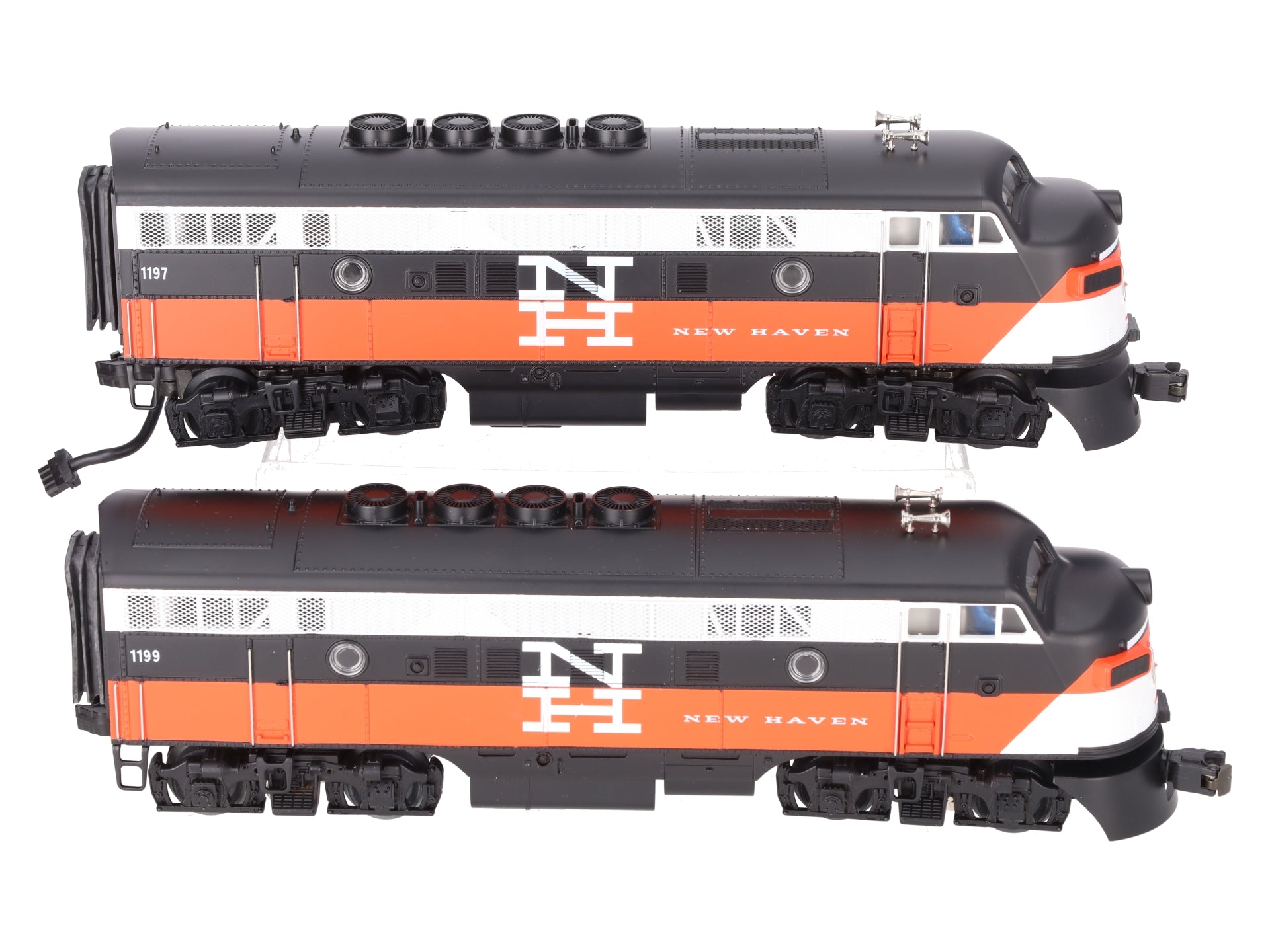 MTH MT-2089LP O New Haven EMD F-3 AA Diesel Set w/PS1 #1199 LN/Box