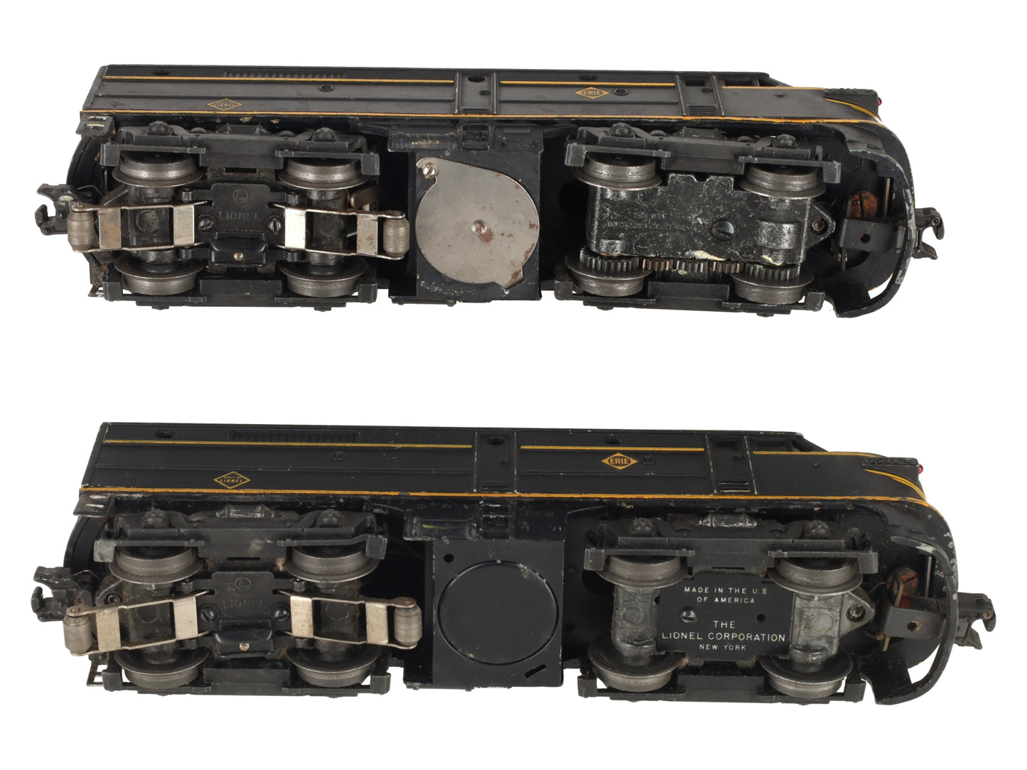 Lionel 2032 Vintage O Erie Alco AA Diesel Locomotive Set VG