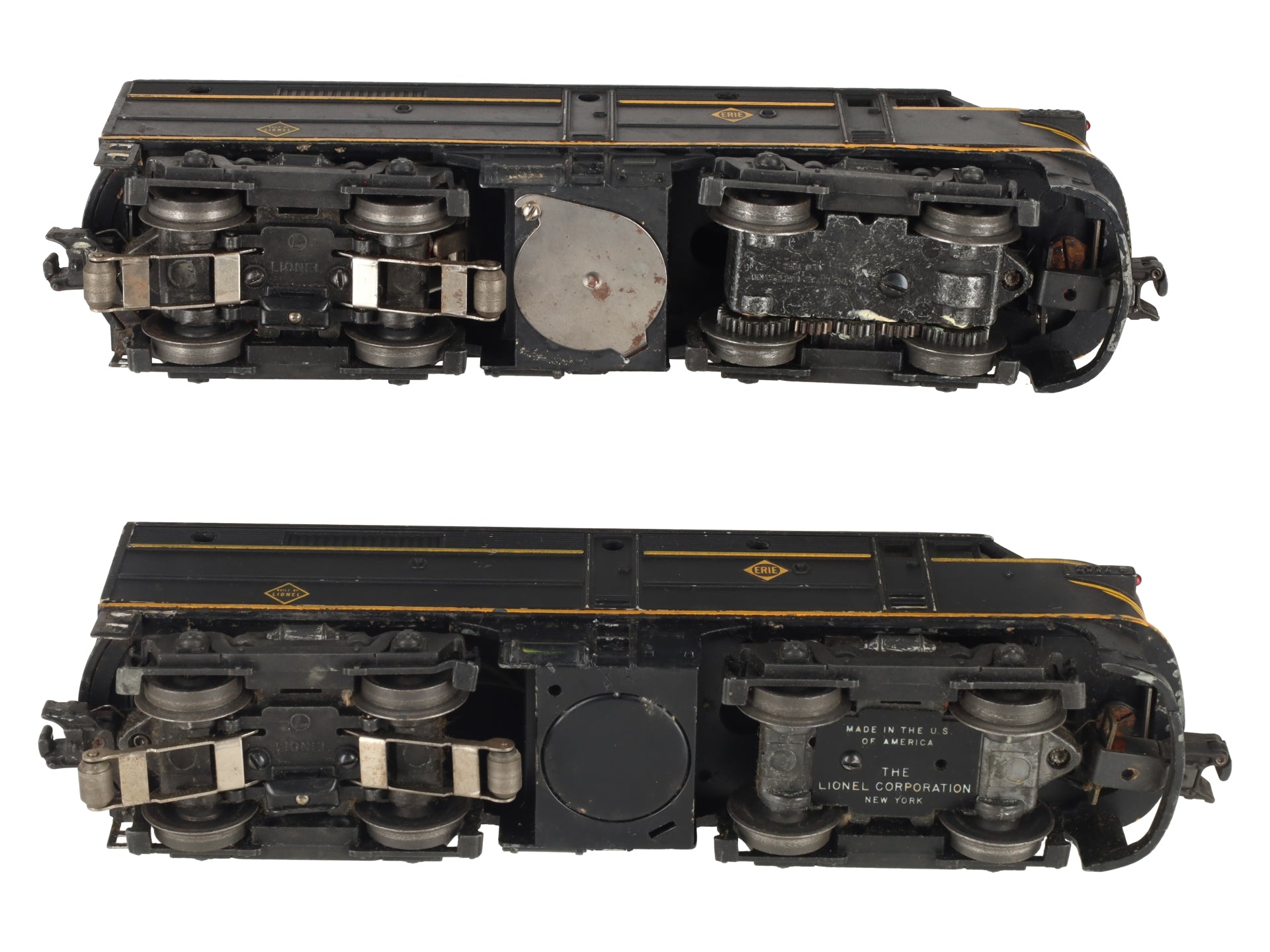 Lionel 2032 Vintage O Erie Alco AA Diesel Locomotive Set VG