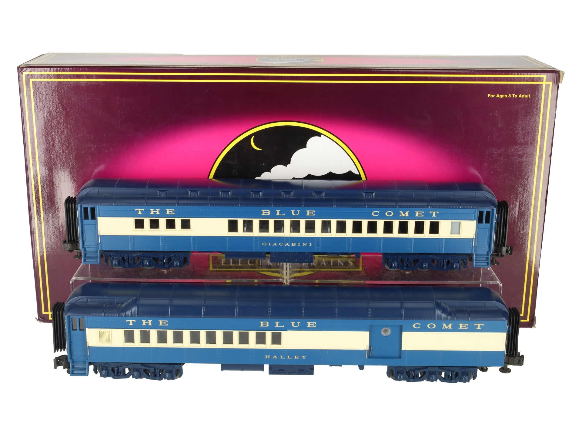 MTH 20-4121 O Jersey Central 70' Combine/Diner Passenger Car Set (Set of 2) LN/Box