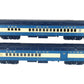 MTH 20-4121 O Jersey Central 70' Combine/Diner Passenger Car Set (Set of 2) LN/Box