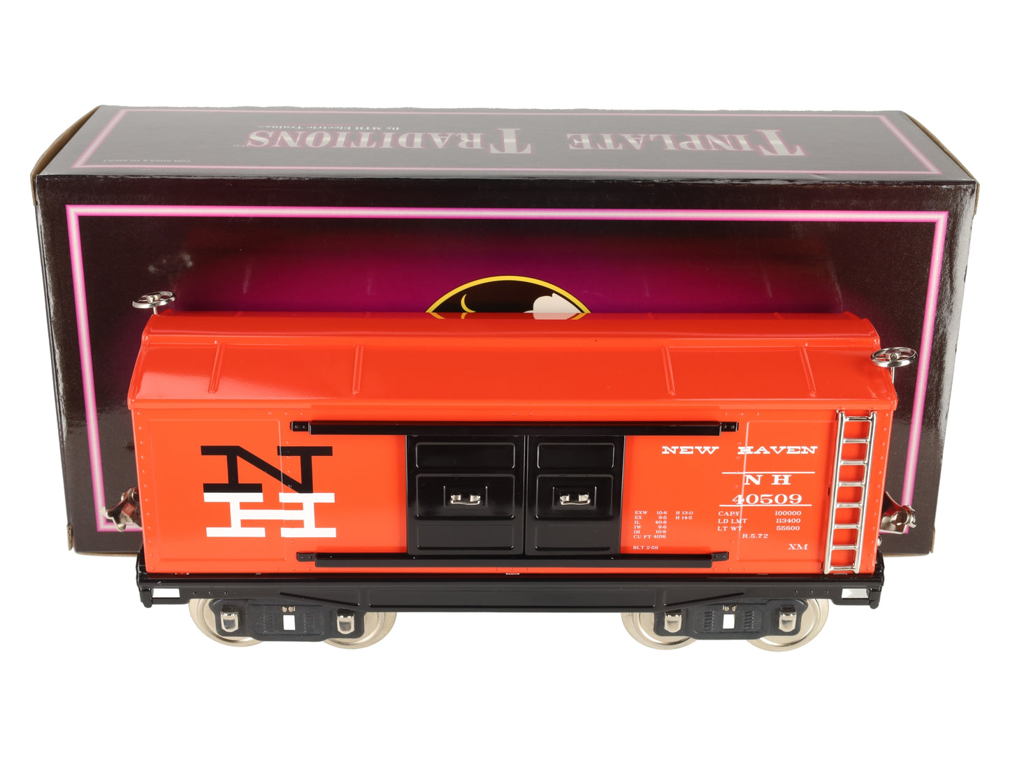 MTH 10-2166 Standard Gauge New Haven 200 Series Tinplate Box Car #40509 LN/Box