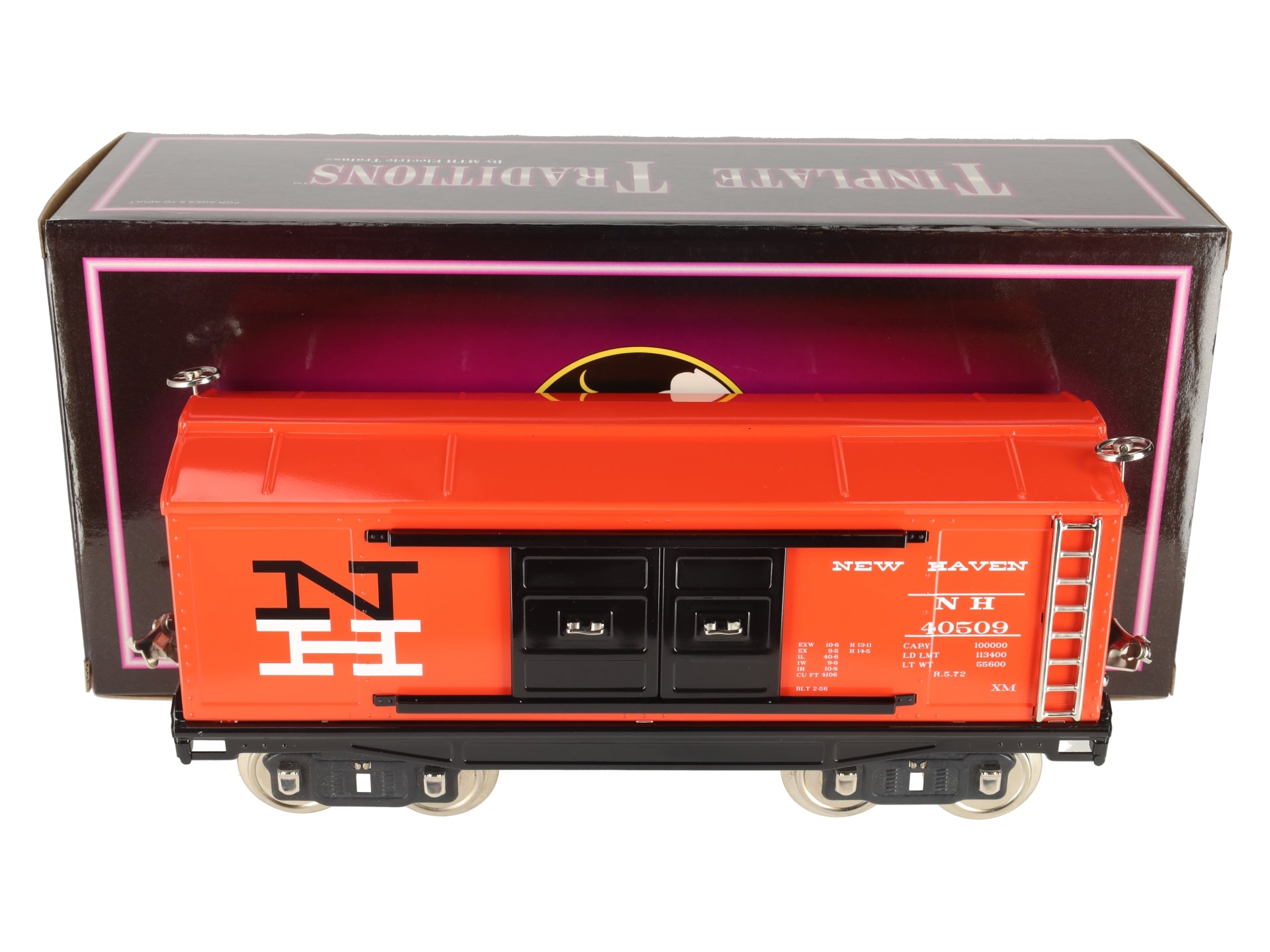 MTH 10-2166 Standard Gauge New Haven 200 Series Tinplate Box Car #40509 LN/Box