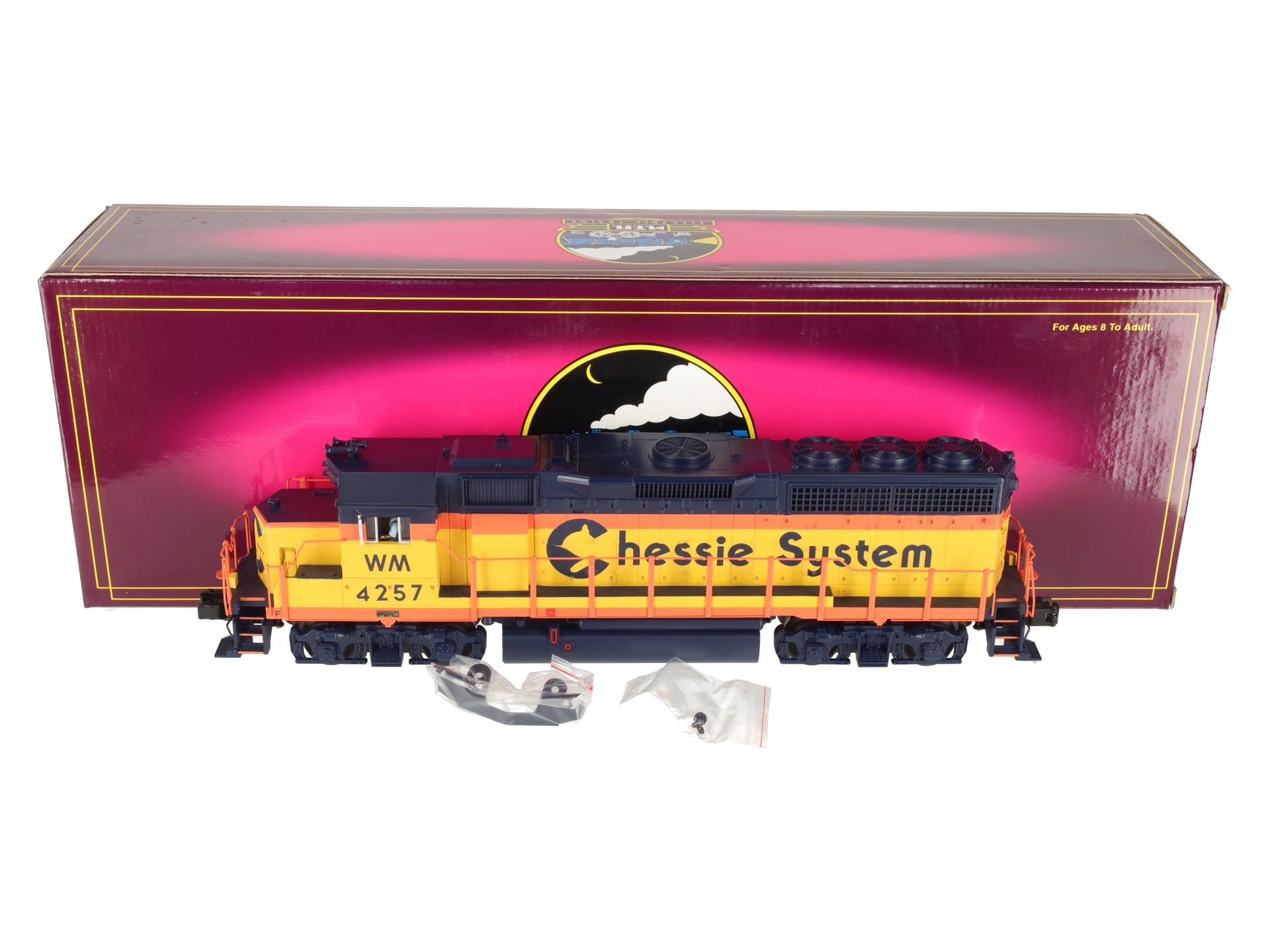 MTH 20-2374-1 O Gauge Chessie GP-40 Powered Diesel Engine w/PS2 #4257 LN/Box